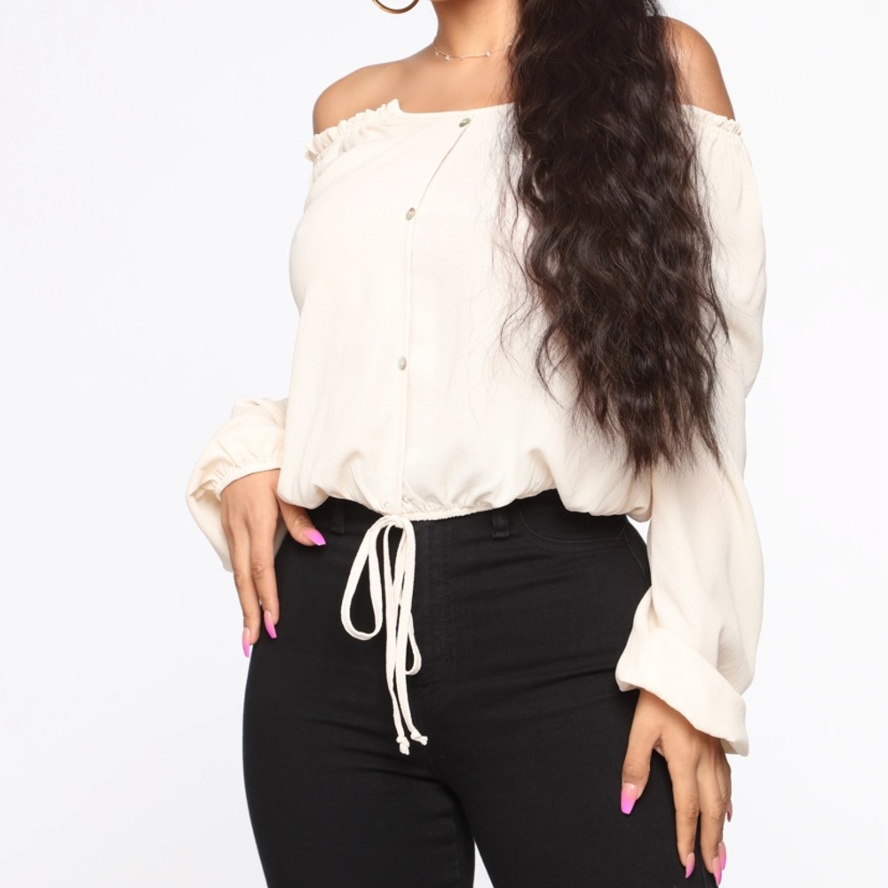 Ivory Fashion Nova Top